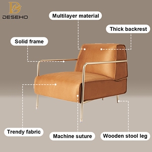 Poltrone Moderne di Lusso in Velluto, Set di Sedie da Esterno di Alta Qualità per Soggiorno, Camera da Letto, Hotel, Versatili e Confortevoli - Product Image 2