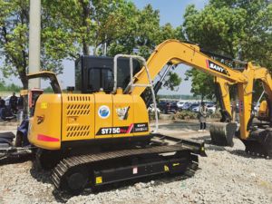 Excavadora SANY Usada 75 Pequeña de 7.5 TONELADAS Excavadora Sany Sy75c de Segunda Mano con Componentes Principales Motor Bomba Cojinete PLC - Product Image 2