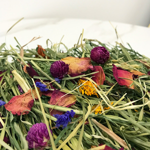 Small Pet Select - <span class=keywords><strong>Gourmet</strong></span> Hay Nourriture pour animaux de compagnie Friandise exclusive Mélange de fleurs de foin et d'herbes pour lapins cochons d'Inde Petits animaux - Product Image 5