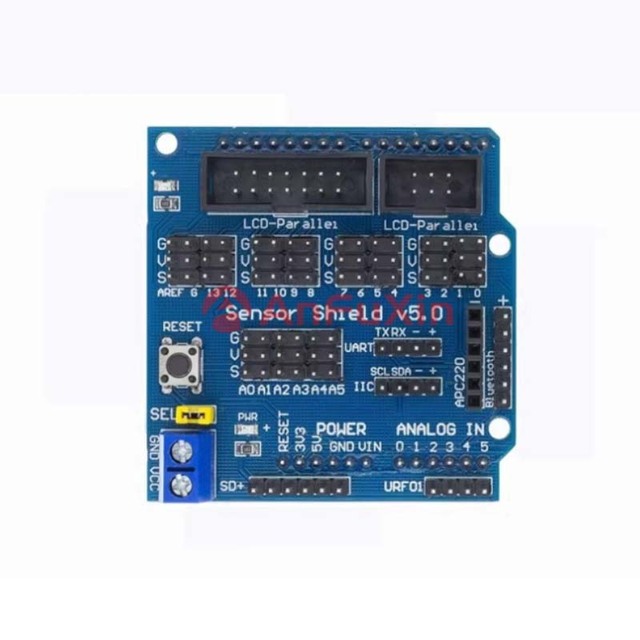 UNO R3 v5 Expansion Board sensor shield v5.0 Electronic Building Blocks Blue Edition