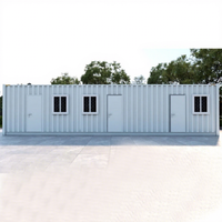Maison préfabriquée en conteneur maritime extensible, mini-maison en conteneur préfabriquée, maison mobile préfabriquée en conteneur de 40 pieds