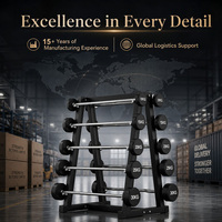 Ensemble d'haltères professionnel réglable avec revêtement en caoutchouc, poignée antidérapante durable, design léger pour l'entraînement des bras et du corps entier