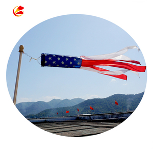Windsock-banderas <span class=keywords><strong>de</strong></span> viento <span class=keywords><strong>de</strong></span> 100% poliéster, color rojo <span class=keywords><strong>y</strong></span> blanco, a buen precio, venta al por mayor - Product Image 3