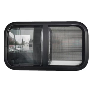 <span class=keywords><strong>Ventana</strong></span> Deslizante Horizontal Prémium de Doble Acrílico Negra para RV, <span class=keywords><strong>Furgoneta</strong></span> Cámper y Autocaravana - Product Image 1