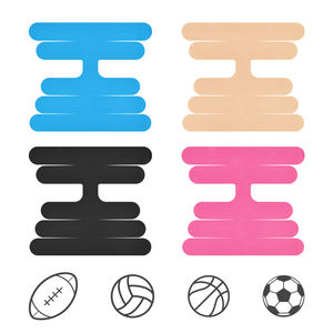 Cinta <span class=keywords><strong>de</strong></span> Kinesiología Precortada, Hipoalergénica y Libre <span class=keywords><strong>de</strong></span> Látex, <span class=keywords><strong>para</strong></span> Alivio del <span class=keywords><strong>Dolor</strong></span> <span class=keywords><strong>de</strong></span> <span class=keywords><strong>Tobillo</strong></span> y Estabilidad Atlética - Product Image 2