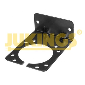 7 Way RV Blade 6 Pole Veículo End Socket Aço Rohs Conformar Trailer Fiação Conector Suporte de Montagem Fios Elétricos - Product Image 4