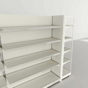 מדפים סופרמרקט ברזל יצוק דו צדדי מתאים לחנויות מכולת, חנויות נוחות, וחנויות קמעונאיות. - Product Image 6