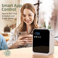 Diffuseur de parfum électrique intelligent sans eau en plastique, contrôlé par application, couverture de 2000 pieds carrés, portable, mural, pour usage domestique et commercial