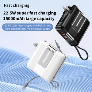 New Hot <strong>Trending</strong> <strong>Products</strong> <strong>2026</strong> 15000mAh Portable Power Bank with Built-in Plus Display PD20W Fast Charging Travel Mobile Charger - Product Image 3