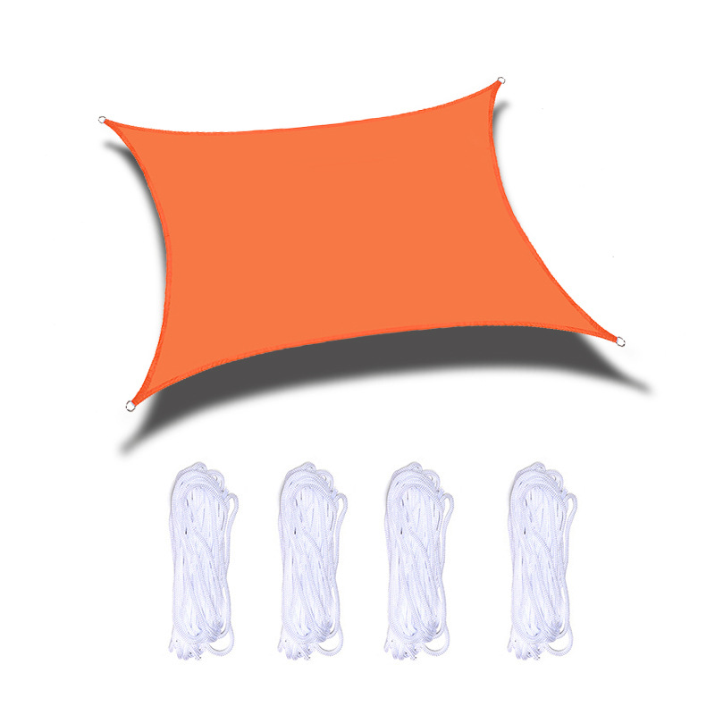 2021 Новинка, солнцезащитные козырьки с защитой от УФ-лучей, тенты 420D с полиуретановым покрытием, прямоугольный водонепроницаемый козырек для паруса, навес для паруса, внутреннего дворика, 3*3 м