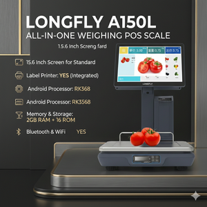 Caja Registradora Táctil POS con Certificación OIML para Android LongFly, Báscula con Etiqueta de Pesaje IA, Pantalla Táctil Capacitiva RK3568 - Product Image 2