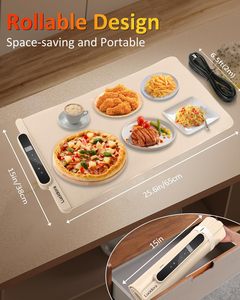 Plaque chauffante portable carrée en silicone souple, réglable en température, pliable, isolante, en silicone, pour la maison - Product Image 5