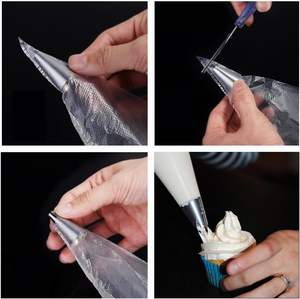 Bolsa de tubería de plástico desechable de 22 pulgadas PE para uso en panadería para pastelería <span class=keywords><strong>y</strong></span> decoración de Pasteles de Masa de confitería - Product Image 4