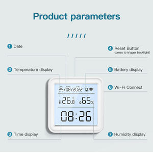 Sensor de Temperatura y Humedad Zigbee Tuya ZTH08 con Pantalla LCD Digital, Compatible con la Aplicación Smart Life, Enlace Inteligente - Product Image 6