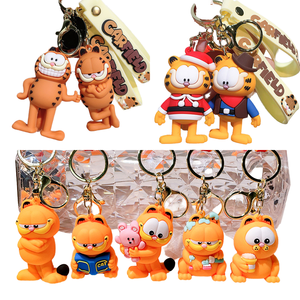 <span class=keywords><strong>2025</strong></span> cho Garfield phim hoạt hình mèo <span class=keywords><strong>Keychain</strong></span> xe nhỏ chìa khóa mặt dây chuyền mềm keo Anime đồng xu chủ cao su Móc chìa khóa bán buôn - Product Image 4