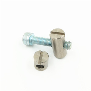 Chữ Thập Lỗ Dowel Barrel Nut, Brass Tròn Nut - Product Image 4
