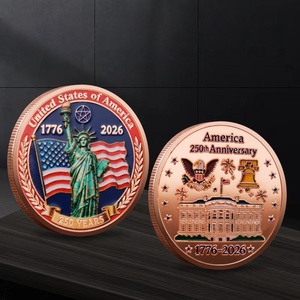 Moneda Conmemorativa del 250 Aniversario de la Estatua de la Libertad, Moneda Patriótica Coleccionable Estadounidense, Lista para Enviar y Grabable - Product Image 2