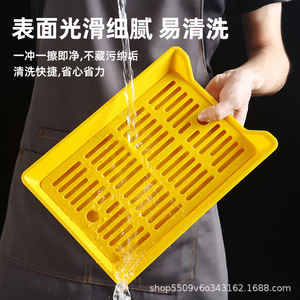 ถาดเสียบไม้พลาสติกพร้อมตะแกรงระบายน้ำสำหรับใช้กับบาร์บีคิวและหม้อไฟ - Product Image 3
