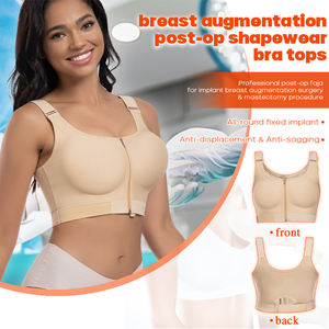Fermeture frontale Couverture complète du dos Faja Tops Cancer Mastectomie Augmentation <span class=keywords><strong>mammaire</strong></span> Post-chirurgie Compression Shapewear Bra - Product Image 2