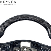 Kryvex pour volant de voiture personnalisé en fibre de carbone adapté à Ford FOCUS RS ST MK3
