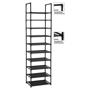 Zapatero de alta calidad de 10 niveles, 20-25 pares, estante organizador <span class=keywords><strong>para</strong></span> <span class=keywords><strong>zapatos</strong></span>, <span class=keywords><strong>armario</strong></span> <span class=keywords><strong>para</strong></span> almacenamiento en el hogar, estante organizador resistente, gabinete - Product Image 5