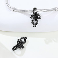 Set Gelang DIY Manik-manik Bunga Iris, Avokad, Kalajengking, Balon Udara Panas, Zirkon Perak Terlaris Antar Negara