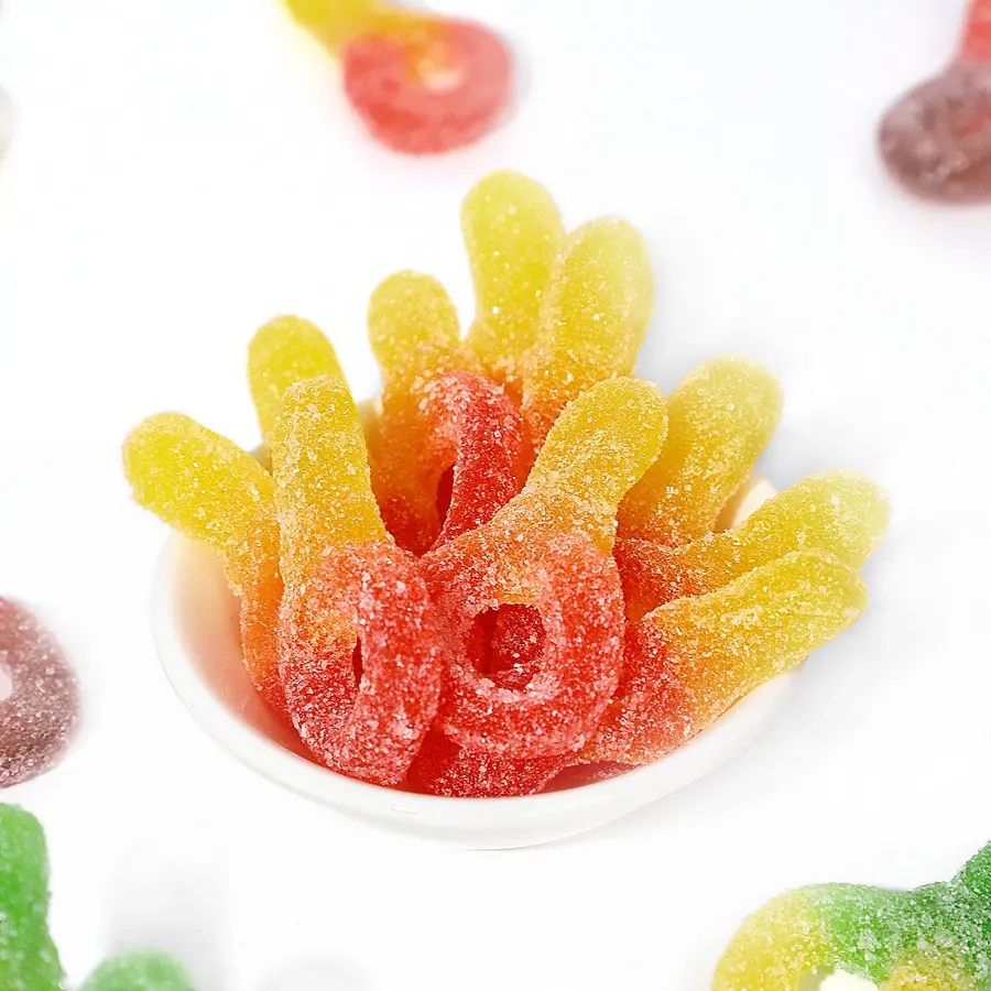 Vente en gros de bonbons moelleux à mâcher de couleurs halal saveurs fruitées en vrac à vendre