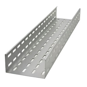 Plateau de câblage industriel perforé en acier galvanisé HDG robuste de 600 mm, plateau de câblage perforé en acier au carbone pour réseau - Product Image 2