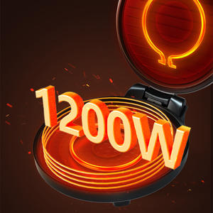 Plaque de cuisson électrique Midea 26-30 cm à double face chauffante pour sauter, frire, griller, cuire – Usage domestique et commercial - Product Image 1