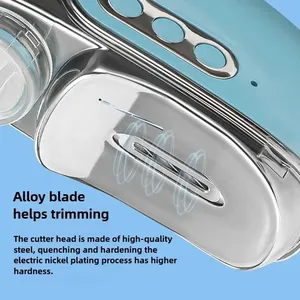 Coupe-ongles électrique automatique, coupe-ongles avec fonction de désinfection UV intégrée, outil de manucure sûr pour la maison et les voyages - Product Image 6