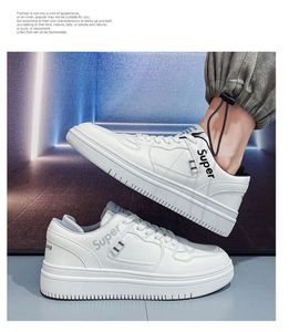 Calzado Casual Versátil para Hombre, Blanco Básico, Transpirable, Estilo Moderno con Forro de Malla Suave para Chico - Product Image 3