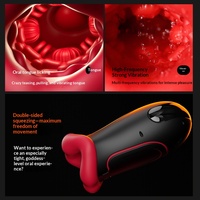 Simulateur de vibration vaginale, dispositif d'entraînement, jouet sexuel à effleurement lingual, télécommande via application, enveloppement labial pour poupées sexuelles masculines