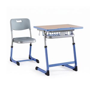 SONGYE - Conjunto de Escritorio y Silla Individual Ajustable de Metal para Estudio o Aula Escolar, Modelo PT-308SA - Product Image 1