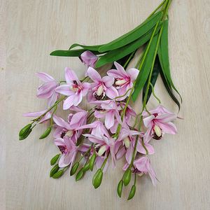 K-0409 5 Fourchette Bundle Tête De <span class=keywords><strong>Tigre</strong></span> <span class=keywords><strong>Orchidée</strong></span> Simulation Fleur Décoration De La Maison Fleur De Mariage Décoration Est-Asiatique <span class=keywords><strong>Orchidée</strong></span> - Product Image 6