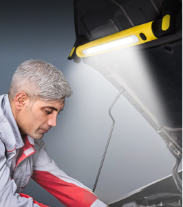 Lampe de travail magnétique rechargeable sous le capot pour réparation automobile d'urgence, lampe de mécanicien portable sans fil COB LED, étanche - Product Image 5