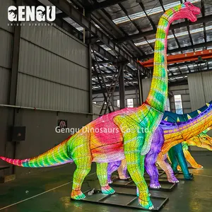 Outdoor Park Dinosaur Lantern Holiday Decoration Waterproof Lantern With Light