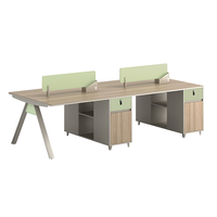 Meja Kantor Eksekutif Modern Mewah PVC/MDF Ergonomis yang Dapat Diubah dengan Penyimpanan, Furnitur Komersial