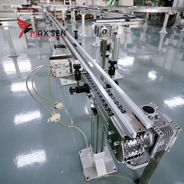 High Efficient Flexible Chain Conveyor Used for Food, Medical, and Bottle Transportation