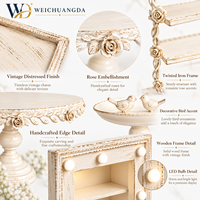 Vintage Weißes Holz-Dessert-Präsentationsständer-Set Mehrstöckiger Kuchenständer für Hochzeit Geburtstag Party Teetisch-Dekoration