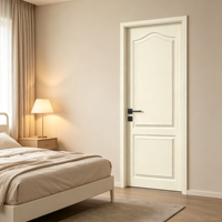 Porte intérieure WPC étanche à surface finie, design moderne, noyau massif, pour appartement, chambre, salon, salle de bain, cuisine, hôtel 1
