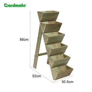 Jardinière en <span class=keywords><strong>bois</strong></span> GARDMATE à 6 niveaux, durable et écologique, <span class=keywords><strong>pour</strong></span> herbes, fleurs et fraises - Product Image 6