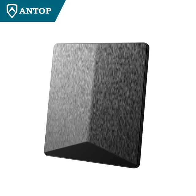 Antop Flat Panel Indoor TV Antenna for Digital HD TV (DVBT2/ATSC/ISDBT/DTMB) 22x24cm Steel & Plastic UHF 28dB Gain 75