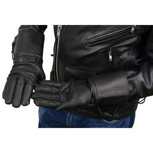 2025 Guantes de cuero con forro térmico de piel de venado negro SH857 para hombre - Product Image 3