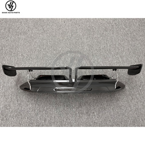 Parachoques trasero de fibra de carbono seca estilo Tehart de doble capa para Porsche 911 Carrera 992 2020- Accesorio de fibra de carbono con ajuste preciso 1:1 - Product Image 3