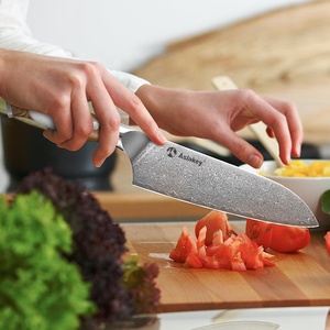 Damascus <strong>Kitchen</strong> <strong>Knife</strong> <strong>Set</strong> 10 Piece Damascus Steel VG10 <strong>Kitchen</strong> <strong>Knife</strong> <strong>Set</strong> With Wood Handle - Product Image 4