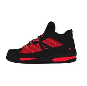 Chaussures de basketball style Dropshipping Black Cat White Cement Oreo en cuir véritable, modèle rétro High OG Skyline Red Thunder - Product Image 2