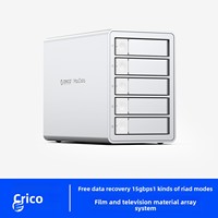 Carcasa de Aluminio para Disco Duro RAID con Logotipo Personalizado -9858U3-GY-BP para Discos Duros Mecánicos SATA de 3,5 Pulgadas en Stock