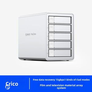 Boîtier de disque dur <span class=keywords><strong>RAID</strong></span> en alliage d'aluminium personnalisé avec logo -9858U3-GY-BP pour disques durs mécaniques SATA de 3,5 pouces - Product Image 4