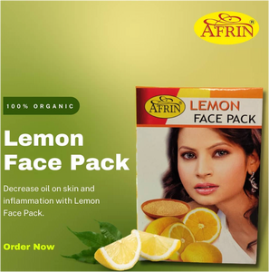 Masque facial en poudre Afrin au citron naturel pour éclaircir la peau, contrôle du sébum, élimination des taches, masque facial pour hommes et femmes - Product Image 5