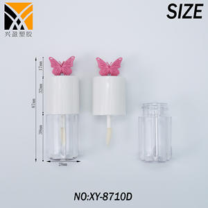 Xingying Novo 8710D <span class=keywords><strong>Gloss</strong></span> Labial de 6ml com Design de Borboleta, Embalagem Cosmética com Logotipo Personalizado, Formato de Cápsula Fofo - Product Image 3